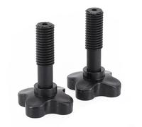Bebykilemi 1 Pair Canopy Fixing Screws, Bolt Black Plastic Screws, Garden Swing Canopy Frame Accessories, for Garden Swing Chair Canopy