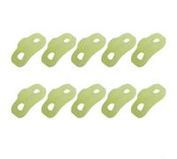 Bebykilemi 10 Pack Glow in the Dark Guyline Runners for Camping Tents and Caravan Awnings, UV-Absorbent Safety Rope Tensioners with 2.5mm Hole, Lightweight Tent Sliders
