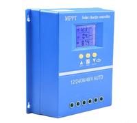 Bebykilemi 100A For MPPT Solar Charge Controller for 12V-48V Systems, Compatible with For LiFePO4, Sealed, Gel, Flooded Batteries, Dual USB Charging Ports, LCD Display,
