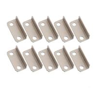 Bebykilemi 10pc Home Office Silver Tone Metal Right Angle Drawer Lock Strike Plate