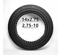Bebykilemi 14 Inch Electric Bike Solid Tire 14x2.75 Rubber Non-Pneumatic Tyre 2.75-10 Replacement Wheel 350x70mm Black Heavy Duty for E-Bike Scooter Mobility Vehicle