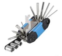 Bebykilemi 16-in-1 For Bike Multitool Set, Portable Folding For Bicycle Repair Kit with Hex Allen Wrench, Compact Cycling Maintenance Tools for Mountain Road Bikes, Carbon Steel(blue)
