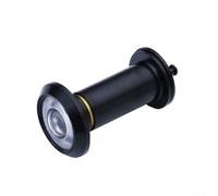 Bebykilemi 180° Door Suitable Viewer Having Wide Angle Glass Lens Flexible Zinc Silver Door Security for Peephole Eye 4260mm Thick Doors in Alloy Gold Black Red Bro(Black)