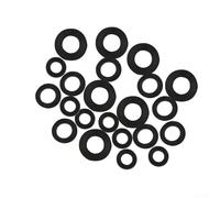 Bebykilemi 21pcs Assorted Rubber Tap Washers Set for Kitchen Bath Sink Basin and Shower, 3/8in 1/2in 3/4in Seals for Drip Repair and Plumbing Maintenance