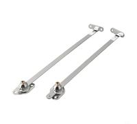 Bebykilemi 2pcs Cabinet Cupboard Door Flap Stay Hinge Down Drop Lid Support Sliding Rail with Nickel Plated Finish for 6/8/10/12 Inches Installation (12inch)