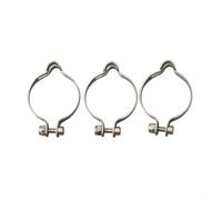 Bebykilemi 3 Pcs Frame Cable Clips Clamps Guides for Brake and Shifting Cables, 25.4/28.6/31.8/34.9mm Steel Cable Management Set, Silver(25.4mm)