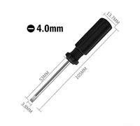 Bebykilemi 4.13 Inch Mini Screwdriver Tool with 4mm Slotted and Cross Head for Small Item Repair and Toy Disassembly in Home and Garden Workshop(Slotted Screwdriver)