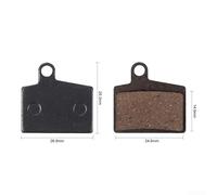 Bebykilemi 4 Pairs Mountain For Bike Disc Brake Pads Metallic Resin Compatible with Hayes Stroker Ryde Dyno Sport Quiet Heat Resistant For MTB For Bicycle Brake Pads