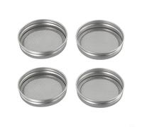 Bebykilemi 4 Pcs 70mm Stainless Steel Sprouting Lid for Jar, Reusable Mesh Strainer Cover for Growing Broccoli Lentil Sprouts, Dishwasher Safe Sprouting Lid