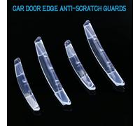 Bebykilemi 4Pcs Car Door For Edge Guard Strip for Scratch Protection and Anti-Collision Trim Compatible with Most Cars - Black & Transparent PVC Protective Molding for Vehicl(Transparent)