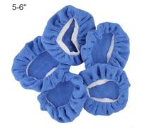 Bebykilemi 5 Pcs Soft Microfiber Car Polisher Pads for 5-6 in, 7-8 in, 9-10 in Buffing Wheels, Compatible with Dual Action Orbital Polishers, Waxing and Polishing Bonnets(5pcs 5-6 Inches)
