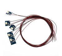 Bebykilemi 5Pcs 12V Model Railway Lighting, for Model Railway Building Interior Lighting, for Model Railway Building HO Scale, OO Gauge Accessories(Cold Light)