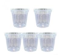 Bebykilemi 5Pcs Clear Plastic Plant Pots Orchid Pots, Easy Monitoring Transplanting, Small Flower Small Nursery Pots For Potting Orchids Cutting