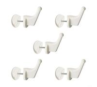 Bebykilemi 5Pcs Radiator Coat Hook,Over Radiator Towel Hooks Removable Black White Transparent Round For Towels Rail Bathroom All Standard Radiators Brackets Hangers(A)