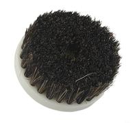 Bebykilemi 60mm Drill Powered Brush Head for Cleaning Car Carpet Fabric Sofa and Leather, Soft Bristle Wire Brush Attachment Compatible with Power Drills, 3-Pack (Brown/B(Black)