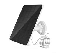 Bebykilemi 6W Solar Panel for Video Doorbell 2/3/3+/4/5 Waterproof IP66 Charging Kit with 10ft Cable 360° Adjustable Mounting Bracket 5V Output Monocrystalline PV Cells
