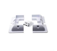 Bebykilemi 7piece Solar Panel Mounting Bracket Set Having 4 Corner Brackets 2 Side Brackets Plus Water-Resistant Cable Entry Cover Nodrill Sturdy Abs Construction Compatibl(White)