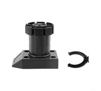 Bebykilemi Adjustable Cabinet Feet 10 Pcs Set, Black PP Material Kitchen Cabinet Legs with Buckle, Adjustable Height by 2 cm for Bed Sofa Coffee Table Shoe Cabinet(8cm)