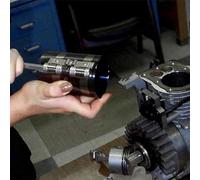 Bebykilemi Adjustable Piston for Ring Compressor Tool with Installer, 65# Manganese Steel Pliers for Lawn Mower and Tractor Engines, 2-7.67 Inch Range, Includes Square Wrench(3inch)