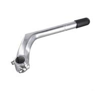 Bebykilemi Aluminum Alloy Bicycle Gooseneck Quill Stem 180mm Center Pole 100mm Forward Extend 22.2mm Bottom Diameter 25.4mm Handlebar Diameter Black for Comfortable(SILVER)