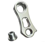 Bebykilemi Aluminum Alloy Rear Derailleur Hanger Extender for and For Sunrace 40T-46T Cassettes, Compatible with Mountain and Road Bikes, 53x36 mm, Silver