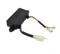 Bebykilemi AVR Automatic Voltage Regulator Rectifier Single Phase for 1KW-3KW Generator, 250V 220UF Capacitance, 4-Wire Socket + 2 Carbon Brush Wire, Compatible with