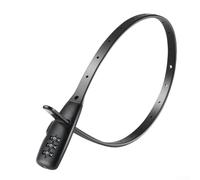 Bebykilemi Bicycle Cable Lock Combination Anti-Theft Security System for Bikes Motorcycles Helmets Luggage with Adjustable Steel Cable No Key Required Black 31/53cm(Regular)
