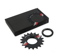Bebykilemi Bike Flywheel Single Speed Cog With Lock Ring For Fixed Gear Bike Aluminum Alloy Bicycle Sprocket Fixed Gear Cog 14T 15T 16T 17T 18T Black(18T)