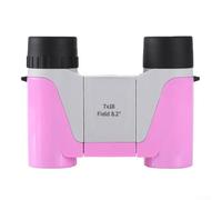 Bebykilemi Binoculars HD High Power Children's Telescope, 7X8 Magnification Foldable For Watching Concerts Outdoor Adventures Birdwatching Stargazing(Pink)