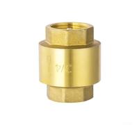 Bebykilemi Brass Vertical Lift Type 1/2-Inch DN15 Check Valve for Water Pipeline One-Way Flow Control, Hydraulically Operated Backflow Prevention, Corrosion-Resistant Brass(3/4)