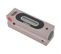 Bebykilemi Bubble Vial Level for Machinery Alignment Tool, Steel Bar Type Level with 0.02mm/m Resolution, V-Groove Base, Graduated Measurement(100MM)