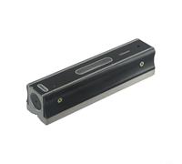 Bebykilemi Bubble Vial Level for Machinery Alignment Tool, Steel Bar Type Level with 0.02mm/m Resolution, V-Groove Base, Graduated Measurement(200MM)