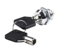 Bebykilemi Cam Lock for Cabinet Locker Mailbox Drawer Metal Alloy Cylinder with 2 Keys Chrome Nickel Finish Multiple Size Options Secure Lever Mechanism for Wood Metal Glass Doors(16mm)