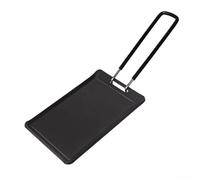 Bebykilemi Camping Grill Pan Non Square Iron Plate Portable Outdoor BBQ Frying Pan Korean Style Cooking Utensil for Backpacking Hiking Picnic 85x130mm Black