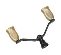 Bebykilemi Carbon Fibre Double Rocker Arm Handle for DAIWA FUEGO PROREX Spinning Fishing Reel Replacement Parts Lightweight Tackle Repair Upgrade Accessory(Light golden)