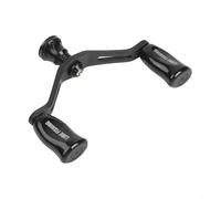 Bebykilemi Carbon Fibre Double Rocker Arm Handle for DAIWA FUEGO PROREX Spinning Fishing Reel Replacement Parts Lightweight Tackle Repair Upgrade Accessory(black)