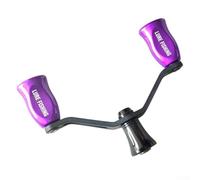 Bebykilemi Carbon Fibre Double Rocker Arm Handle for DAIWA FUEGO PROREX Spinning Fishing Reel Replacement Parts Lightweight Tackle Repair Upgrade Accessory(Purple)