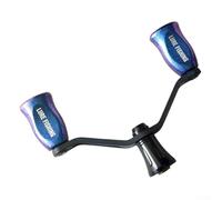 Bebykilemi Carbon Fibre Double Rocker Arm Handle for DAIWA FUEGO PROREX Spinning Fishing Reel Replacement Parts Lightweight Tackle Repair Upgrade Accessory(Blue purple)