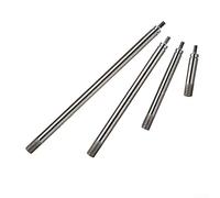 Bebykilemi Dial Indicator Extension Rod Set with M2.5 Thread - 4 Piece Kit Including 25mm, 50mm, 75mm and 100mm High Speed Steel Extension Stems for Measurement