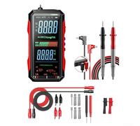 Bebykilemi Digital Multimeter with USB-C Charging, 6000 Count True RMS for AC/DC Voltage Current Capacitance Frequency Resistance NCV, Rechargeable for(FS899L +16-in-1 cable)