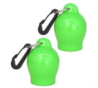 Bebykilemi Diving Mouthpiece Cover Scuba Regulator Protector PVC Octopus Mouthpiece Holder with Stainless Steel Clip For BCD Attachment for Hygiene Protection 2 Pack(Green)
