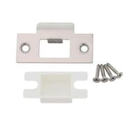 Bebykilemi Door Reinforcement Plate for Garage Doors with Screws, Deadbolt Cover Plate in Stainless Steel, Compatible with Standard Locks, 6 Finish Options (Black/Silver/(Black)