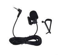 Bebykilemi External Microphone 3 5mm for Car Radio and Mobile Devices, Electret Capacitor Cartridge with Anti Noise and 300cm Cable for Clear Voice Transmission