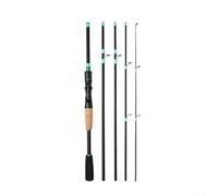 Bebykilemi Fibreglass Spinning Baitcasting Fishing Rod 1.65m-2.1m Multi Section Telescopic Travel Pole Lightweight Strong M Action for Sea Freshwater Angling(raw leather 2.1m)
