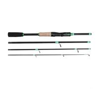Bebykilemi Fibreglass Spinning Baitcasting Fishing Rod 1.65m-2.1m Multi Section Telescopic Travel Pole Lightweight Strong M Action for Sea Freshwater Angling(raw leather 1.65m)