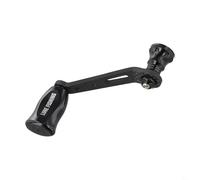 Bebykilemi Fishing Reel Carbon Handle Single Replacement For Spare Parts Compatible with For DAIWA FUEGO SALAMANDURA PROREX LT Spinning Reel Repair Custom Lightweight 16g(black)