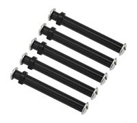 Bebykilemi Fishing Reel Handle Knob Shaft Axle Pin for Daiwa 4mm Aluminium Alloy Spinning Baitcasting Reel Replacement Repair Parts 5 Pack Black Purple Gold(black 5pcs)