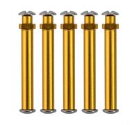 Bebykilemi Fishing Reel Handle Knob Shaft Axle Pin for Daiwa 4mm Aluminium Alloy Spinning Baitcasting Reel Replacement Repair Parts 5 Pack Black Purple Gold(gold 5pcs)
