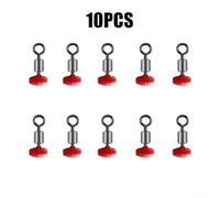 Bebykilemi Fishing Slider Beads with Rolling Swivel Connector for Pulley Rig Sea Carp Fishing Tackle Luminous Sliding Rig Accessories Marker Float Setup(10pcs 3 * 4mm)