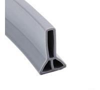 Bebykilemi Flexible Silicone Shower Barrier Water Dam Seal Strip for Bathroom Floor, Waterproof Threshold Barrier Stopper for Curbless Showers and Wet Rooms(3cm -Grey 250cm)